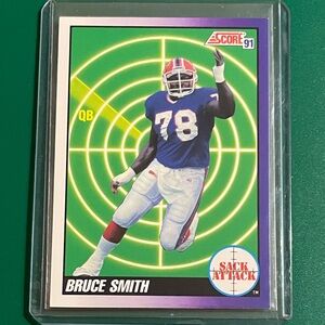 Bruce Smith #660 1991 Score [Sack Attack] Football Trading Card